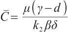 Mathematical equation