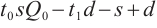 Mathematical equation