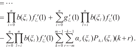 Mathematical equation